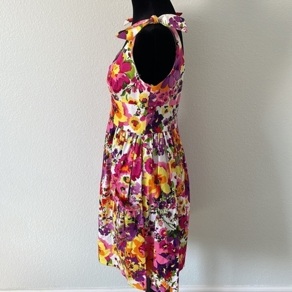 Breaking Loose NYC Bright Floral Tea Dress - Picture 5 of 10
